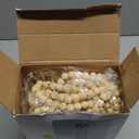 FairySandy Christmas Wood Bead Garland 39.3 ft Round Craft Wooden Beaded Garland Rustic Christmas Vintage Decorations Boho Farmhouse Ornaments or Winter Holiday Indoor Home Xmas Tree Decor