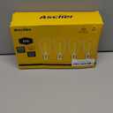 Ascher LED Edison Bulbs 6W, Equivalent 60W, High Brightness Cool White 4000K, 700 Lumens, ST58 Vintage LED Filament Bulbs with 80+ CRI, E26 Base, Non-Dimmable, Clear Glass, 4 Packs