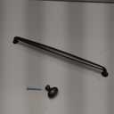 TUNNY 5 Pack Cabinet Handles-12.6"/320mm Screw Spacing Matte Black Furniture Hardware Handles for Kitchen Cabinets Bedroom Dresser Wardrobe Cabinet Pulls