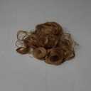 Drawstring Ponytail Extension 16 Inches Wavy Curly Ponytail Hair Extensions Synthetic Drawstring Pony Tails Hair Extensions for Daily Use(Golden Blonde)