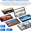 Tablet 10 inch, 32GB Storage, Quad-Core,HD IPS Screen,Dual Camera, WiFi, Bluetooth, Tablets with 6000mAh Battery, Type-C (Blue)