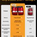 OKLPF Rear Brake Tail Light Compatible With 2004 2005 2006 2007 2008 Ford F150 F-150 Replacement Red Taillight Assembly,Includes a Luxurious Box,Driver and Passenger Side