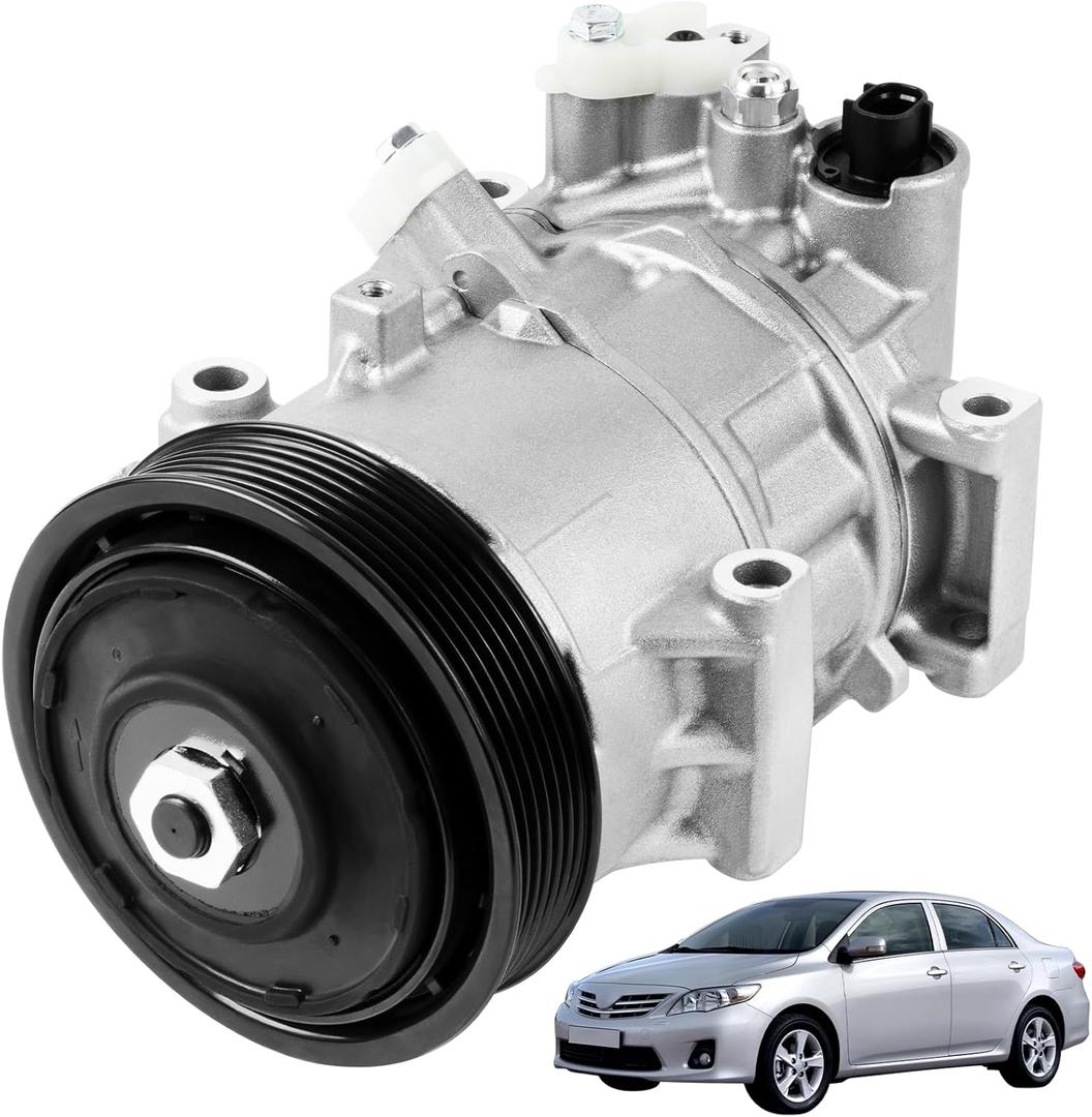 A/C Air Condition Compressor Compatible for Toyota Corolla 1.8L 2014-2019, Corolla iM 1.8L 2017-2018Air Conditioner AC Compressor with Clutch 88310-02850, 88310-02851, CO-29198C