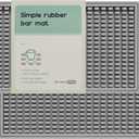 2 Pack Bar Mats, Home Bar Tool Drying Mats, Gray Cocktail Mats 5.9''X12'' for Bars, Outdoor Camping, Home Bar Mats