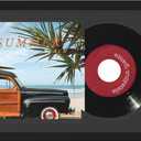 eletecpro 8.8x13.8 Record Frame with Double Mats for Single 7-inch Music Album Cover and Vinyl, 45 rpm (6 7/8")inch Vinyl Record Display for Wall, Classic and Stylish Record Holder for Wall Decor (Black)