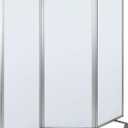 Flash Furniture Raisley 3-Section Mobile Magnetic Whiteboard Partition for Classrooms or Offices, Rolling Dry Erase Board Room Divider, 72"H x 24"W