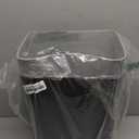 Fasmov Trash Can, 2 Pack 15 Liter / 4 Gallon Plastic Garbage Container Bin with Press Top Lid, Waste Basket for Kitchen, Bathroom, Living Room, Office, Narrow Place (Gray + Black)