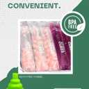 2 x 200 Disposable Popsicle Mold Bags - Easy Fill & Zip Seal, Popsicle Sleeves Bags for DIY Frozen Treats, Parties & More - BPA-Free