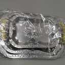 3-Pack Silver Serving Trays Stainless Steel – 15.7''+13.7''+11.8''