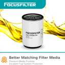 FOCUSFILTER LFF5766 OEM Grade Fuel Filter, for Freightliner M2 106, Volvo VNL, Western Star 4900FA, Replaces FS20095, P551853, ABPN122R50551, BF46016-O, SN909030, WF10012
