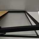 18x24 Floating Frame, Black Wood Double Glass Float Picture Frame