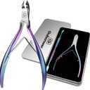 Cuticle Trimmer 3/4 Jaw Extremely Sharp Cuticle Nippers Scissors Stainless Steel Clippers Cutter Remover Pedicure Manicure Nail Tool, cuticle pusher, nail cuticle trimmer professional cuticle cutter
