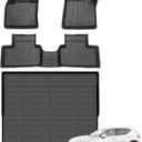 Floor Mats & Cargo Liner for 2019-2026 Volvo XC40 (Not for Recharge) All Weather Automotive TPE Floor Liners Set Anti-Slip Waterproof Accessories (Car Mats+Trunk Mat)