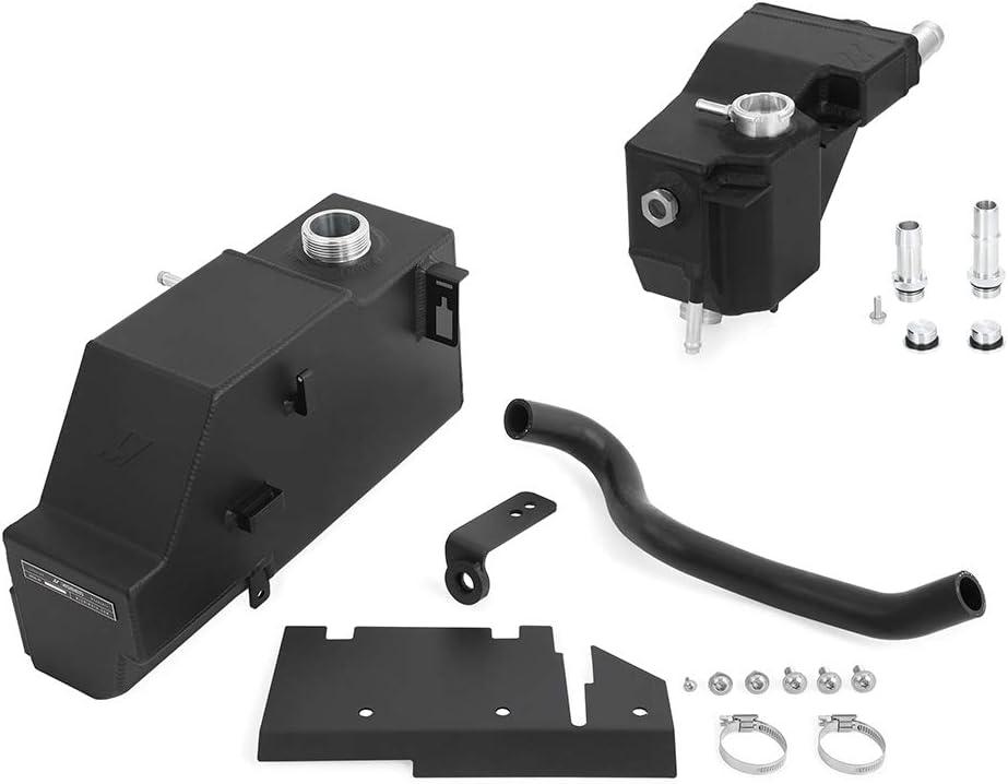 Mishimoto MMRT-F2D-11KMWBK Aluminum Degas Tank Kit, Compatible With 2011-2019 Ford 6.7L Powerstroke, Micro-Wrinkle Black