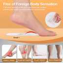 Arch Support Inserts Women for Flat Feet, Self-Adhesive Shoe Insoles for High & Low Arches, Non-Slip Cushion Pads for Flats Feet(Large, Arch Height: 0.47 in)