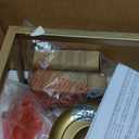 JONATHAN Y JYL7610B 12" Modern Farmhouse Semi Flush Mount Ceiling Light, 4-Light Brass Gold Lantern Fixture, Pagoda Candelabra Light for Low Ceilings, Entryway, Hallway, Kitchen, Bedroom