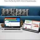 ASUS ZenScreen 15.6 1080P Portable USB Monitor (MB16AC) - Full HD (1920 x 1080), IPS, USB Type-C, Eye Care, Smart Case, External Screen for Laptop