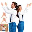 PartyFrenzy Tiny Hands (2 Pairs Light Color), Mini Hand Puppet on a Stick, Fake Small Hands for Costumes and Pranks, Doll Hands for Novelty Gifts, Make Anyone Laugh