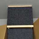 Dog Ramp for Stairs, Non-Slip Dog Stairs, Low-Angled Pet Ramps for Small Dogs and Cats, Medium Dogs, Step and Stair Assist for Injured and Older Pets, 2 Pack (Wood)