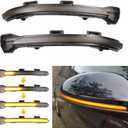 Dynamic LED Turn Signal Light Sequential Side Mirror Marker Indicator Blinker Lamp Compatible With VW Golf MK7 7.5 VII GTI R GTD TSI 2015+