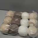 Civaner 12 Pcs 3.15 Inch Neutral Plush Christmas Balls Ornament Farmhouse Brown Beige Christmas Tree Hanging Decoration Wool Plush Fur Surface Balls for Party Xmas Tree Fireplace Wreath Hanging Decor