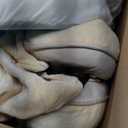 Dwanton Orthopedic Dog Bed for Large Dogs with Gel Memory Foam, Waterproof Dog Sofa, Washable Pet Bed with Four Sided Bolster Cushion, Removable Cover & Non-Slip Bottom, 42", Beige (Large(42 x 31 x 6.5 inch))