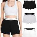 Women's Lounge Shorts Super Soft Comfort Lightweight Sleep Shorts, Bamboo Fabric Women‘s Pajama Shorts with Pockets, Size M