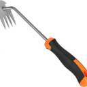 Weed Remover Tool,Garden Weed Tool, Portable Garden Weeding Tool for Vegetable Gardening Backyard Farm Planting & Weeding (Rubber Handle)
