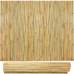 Bamboo Fence 4 ft H x 8 ft L x 0.75 in D, Natural Bamboo Privacy Fencing 4 Feet High, Outdoor Or Indoor Divider Decorative Fence Rolls for Patio, Balcony, Garden and Border Pool
