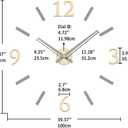VANGOLD Wall Clock for Living Room Decor