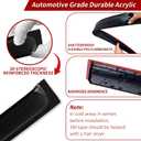 2PC Rain Guards for 2011-2025 Dodge Durango Window Visors Deflectors Sun Shades Vent Tape On Out Channel