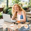 2 x 2PCS Silicone Boots for Owala FreeSip Sway 30oz, 40oz, and FreeSip Tumbler 40oz Bottles, Anti-Slip Protective Sleeve, Enhances Stability & Prevents Scratches, Orange (Orange)