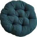 Dualoai Egg Shape Chair Pad Padded Seat Cushion Patio Chair Pad Hanging Chair Cushion for Bedroom, Green (16x16 inch)