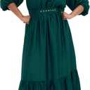 City Chic Women's Plus Size Dress - Betty Midi (Green, M)