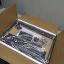 5-Tier Narrow Shoe Rack, Tall Shoe Rack for 5-10 Pairs, Slim Shoe Storage Organizer with Wooden Top, Space Saving, Metal Frame, for Entryway, Rustic Brown and Black SS65BR (16.5" x 10.4" x 33.4")