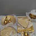 JALANCY Set of 9 Cake Stands Metal Cupcake Stand Set Multiple Styles Candy Fruit Display Tower Dessert Plate Cake Serving Tray for Birthday Party Wedding Anniversary Baby Shower Engagement (Gold)