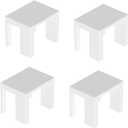 4 PCS Bookcase Connector Compatible with IKEA Billy BookshelfBookshelf Hook Clip Aligner Shelf Straightener for an Organized Look(White)