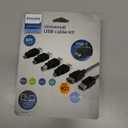Philips 6 ft USB 2.0 Universal Kit with USB-C. Black