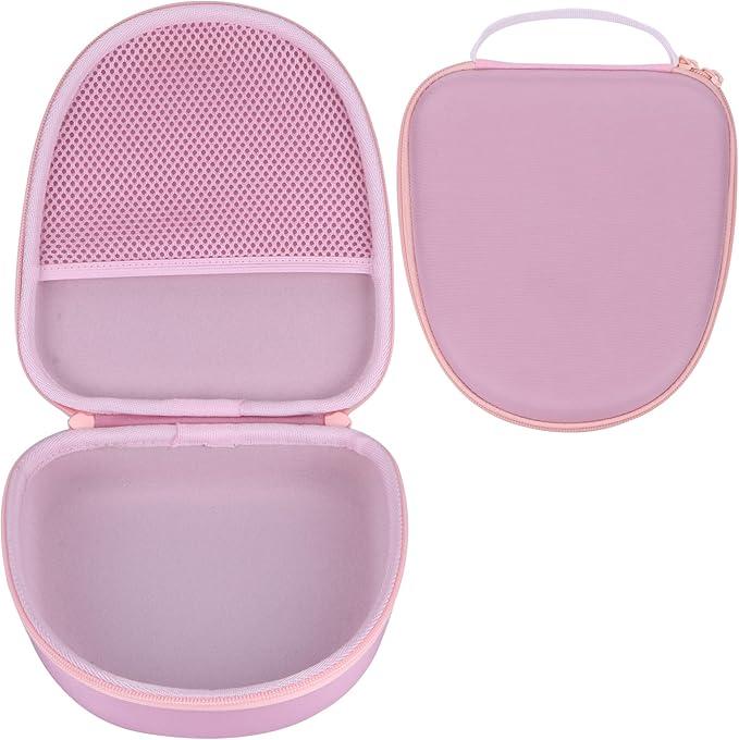 RIYADAone Hard Case Replacement for Anker Soundcore Life Q20 Q30 Q35 Q40 Q45 Q20+ Q20i Hybrid Active Noise Cancelling Headphones (Pink Case)