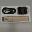 Smart Watch for Men Women Compatible with iPhone Samsung Android Phone 1.69 inch Full Touch Screen IP68 Waterproof Bluetooh Fitness Tracker Heart Rate/Sleep Monitor (Gold)