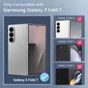 Maxdara for Galaxy Z Fold 7 Case with Privacy Screen Protector, Blue