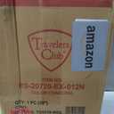 Travelers Club Chicago Hardside Expandable Spinner Luggage, Charcoal, 20"(22in with wheels) Carry-On