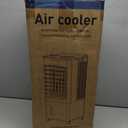 Portable Air Conditioners, Evaporative Air Cooler with Remote & LED Display, 120 Oscillation, 12H Timer, 3 Speeds & 4 Modes, 60W Energy-Efficient, Windowless Swamp Cooler for Bedroom Office Garage
