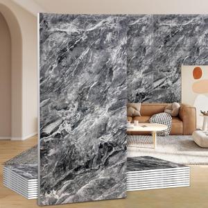 Wall Panels Peel and StickPVC Imitation Artificial Marble Tiles Sticker20 pcs 23.6" L x 11.8" WHeat-Resistant Backsplash TileIdeal for Kitchen Bathrooms Living Rooms Bedrooms.