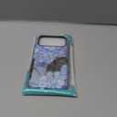 Compatible with iPhone 17 Pro Max Case - Dual-Layer Protection, Hard Shell with Silicone Interior,Slim Scratch Resistant Shockproof for Woman Men - Blue Hydrangea Stained Glass