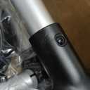 Folding Walker with 2 Skis and 5" Wheels, Lightweight Walkers for Seniors and Adults, Supports Up to 350 Pounds, Adjustable Height, Compact Standard Walker, Black