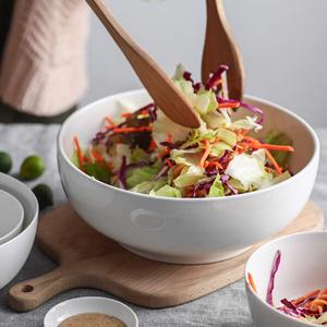 Serving Bowls, Mixing Bowl Set, Mixing Bowls for Kitchen, Soft White Serving Set, Serving Bowls Set of 3, Ceramic Bowl Sets for Eating Different Sizes