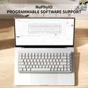 NuPhy Node75 Wireless Mechanical Keyboard, 75% Hot Swappable Custom Low Profile Keyboard, 84 Keys Computer Gaming Keyboards, Supports Touch Gestures, PBT Keycaps, RGB Backlit, Bluetooth/2.4GHz/USB-C