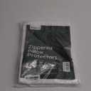 Set of 4 Pillow Protectors with Zipper Standard Size - 100% Resistant to Stains, Dust & Dirt - Washable Covers for Increased Pillow Lifespan