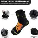 Everyday Men's and Women's High Performance Classic Hiking Elastic Socks (Large, Black)